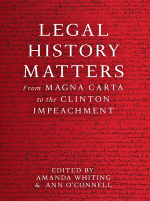 cover image of Legal History Matters